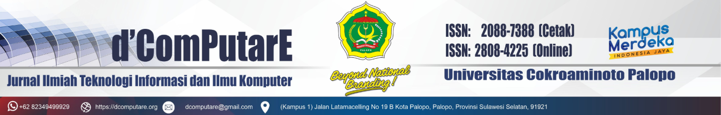 Jurnal Ilmiah Teknologi Informasi dan Ilmu Komputer (dComputarE)
