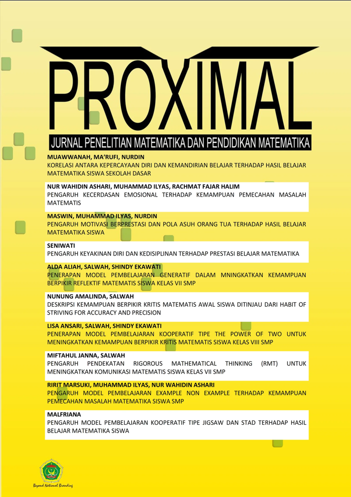 Jurnal Penelitian Matematika dan Pendidikan Matematika
